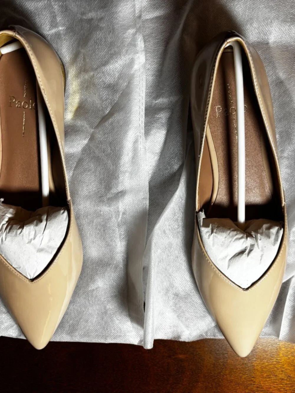 Linea Paolo Nasya-L Blush Patent Pointed Toe Flats Size 9 M NIB